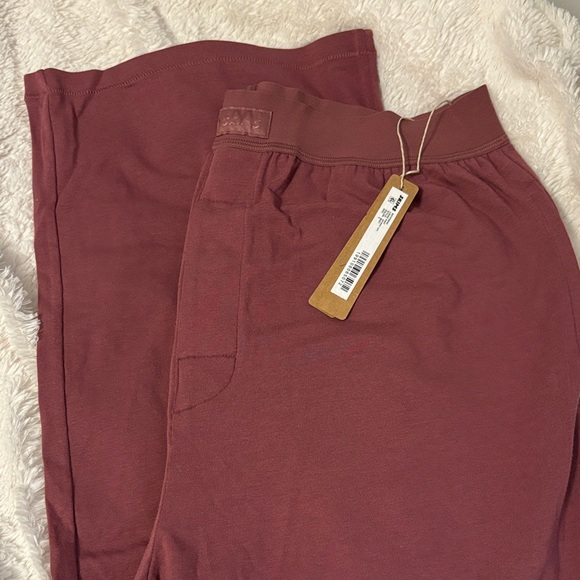 SKIMS Other - SKIMS Women's Pajama Pants in Burgundy